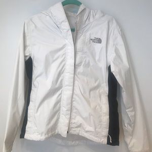 The North Face White Rain Jacket - Size Small
